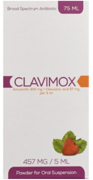 CLAVIMOX 457 MG SUSP